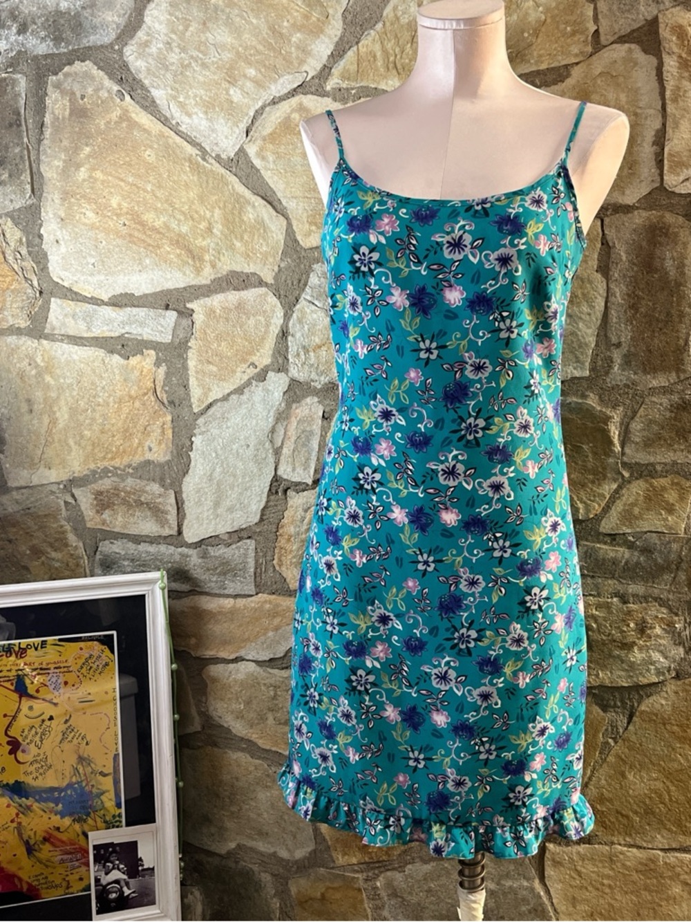 Byer Too! California Floral Slip Dress | Y2K 90s Mini Dress | Size 7